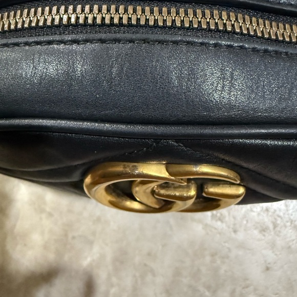 Gucci GG Marmont Matelassé black leather belt bag - Picture 5 of 16